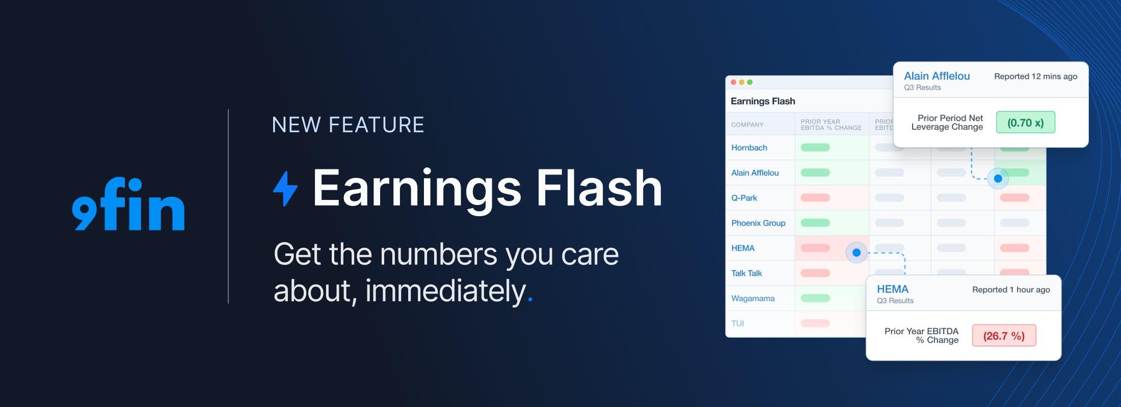 Introducing 9fin’s Earnings Flash