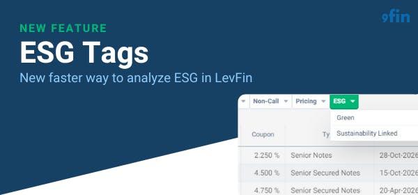 Introducing 9fin ESG Tags